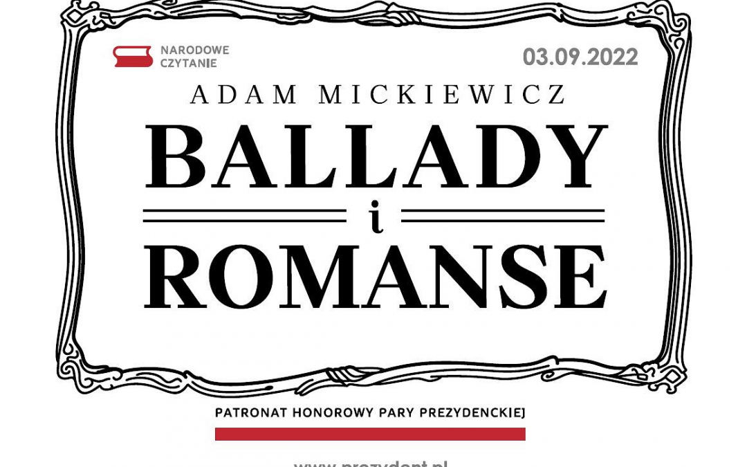 11. edycja Narodowego Czytania pod Patronatem Honorowym Pary Prezydenckiej
